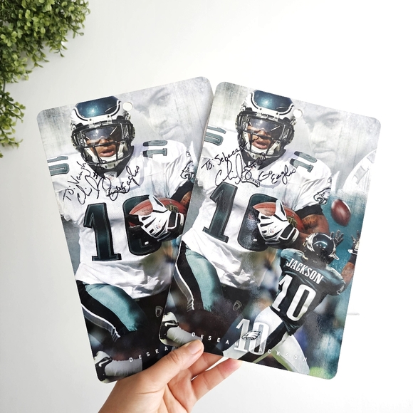 VTG Autographed Philadelphia Eagles PlaquesSet Personalized #88 NFL Signatures - Picture 1 of 11
